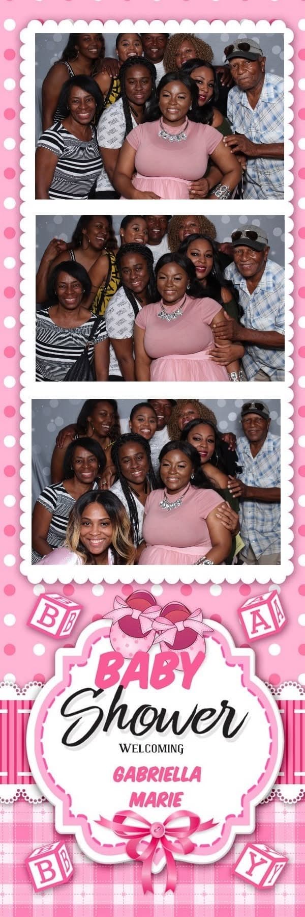 Welcoming Gabriella Marie photo booth print