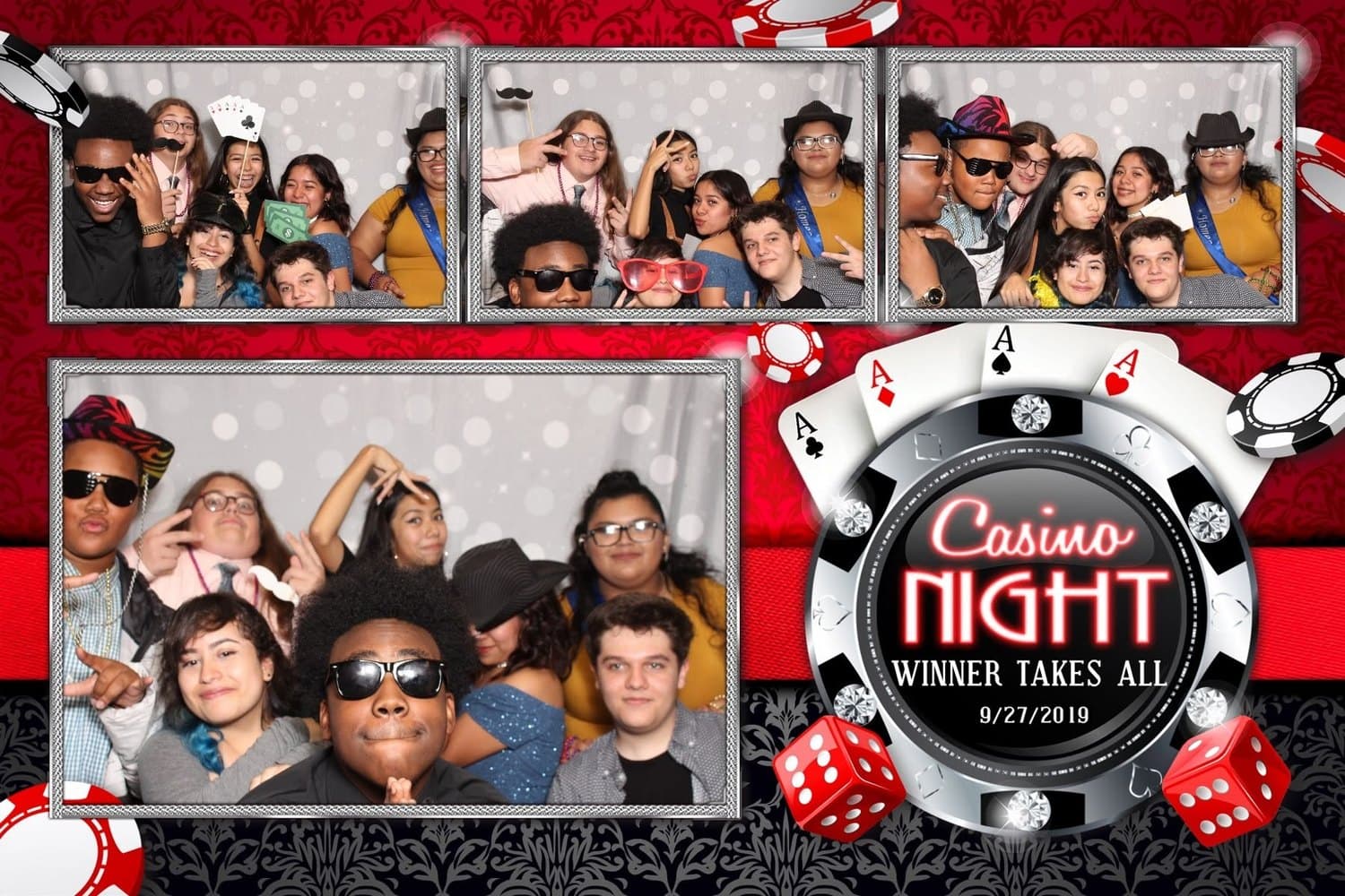 Casino Night photo booth print