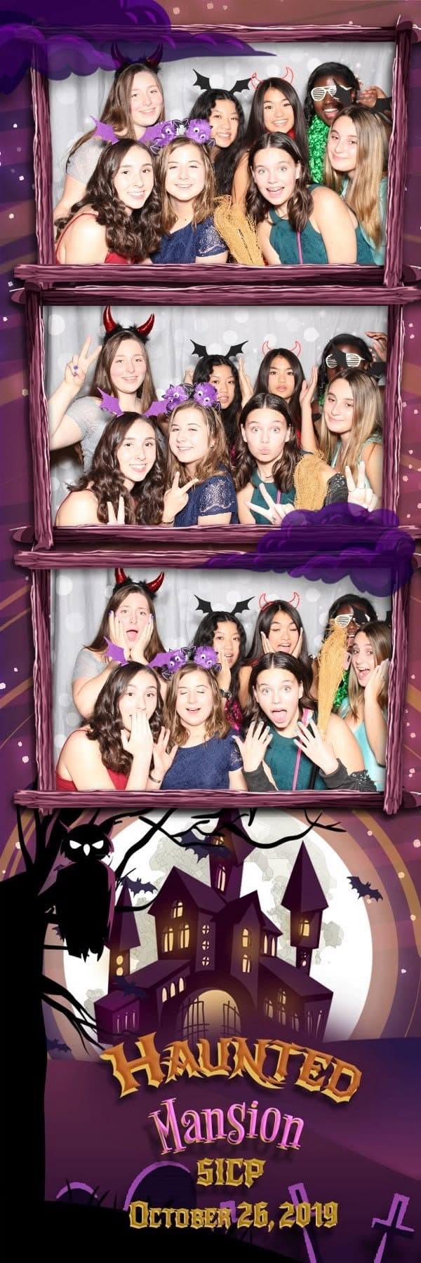 Haunted Mansion photo booth print