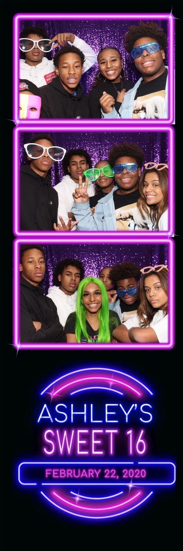 Ashley's Sweet 16 photo booth print